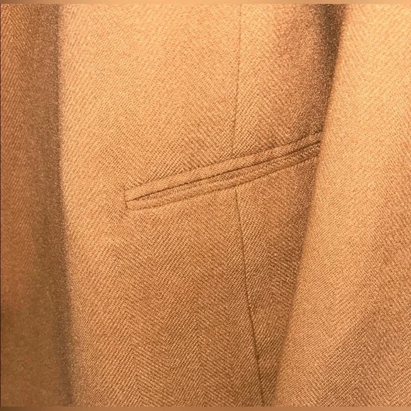 Liz Claiborne Textured Camel Career Open Front Lined Blazer Women's Size M - Picture 3 of 12